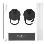 Carabiner Straw Lid Set for Insulated Water Bottles