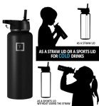 Carabiner Straw Lid Set for Insulated Water Bottles