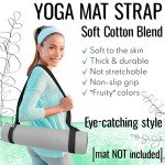 Adjustable Yoga Mat Strap – 30+ Colors