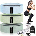 HIMESPORNER Wide Non-Slip Resistance Bands Set