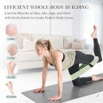 HIMESPORNER Wide Non-Slip Resistance Bands Set