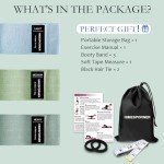 HIMESPORNER Wide Non-Slip Resistance Bands Set