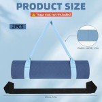 Adjustable Yoga Mat Carrier Straps - 2 Pack