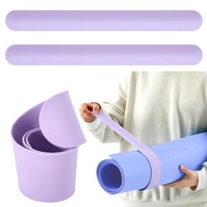Yoga Mat Strap Bands - 2 Pack (Light Purple)