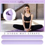 Yoga Mat Strap Bands - 2 Pack (Light Purple)