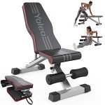 Yoleo Adjustable Foldable Weight Bench for Home Gym