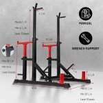 Adjustable Squat Rack for Home Gym Fitness