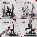 Adjustable Squat Rack for Home Gym Fitness