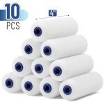 High Density Foam Paint Roller Covers - 10 Pack