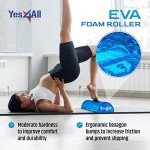 Yes4All Medium-Density EVA Foam Roller - 12 Inch Blue