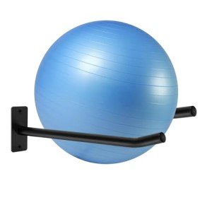 Wall-Mounted Medicine Ball and Exercise Equipment Rack