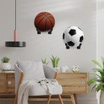 Wall-Mounted Medicine Ball and Exercise Equipment Rack