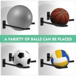 Wall-Mounted Medicine Ball and Exercise Equipment Rack