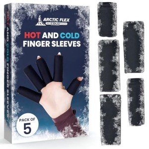 Arctic Flex Finger Ice Pack Compression Sleeves - 5 Pack