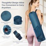 Yoga Mat Bag with Water Bottle Holder - Blue