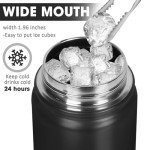 Insulated Stainless Steel Water Bottle with Straw