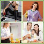 GoldArea 18oz Glass Water Bottle - 2 Pack