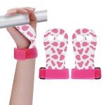 Abeillo Pink Cow Print Gymnastics Hand Grips