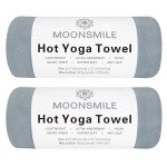 Ultra-Absorbent Non-Slip Yoga Mat Towels - 2 Pack