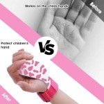 Abeillo Pink Cow Print Gymnastics Hand Grips