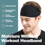 Men's Stretchy Running Headbands - 4 or 6 Pack