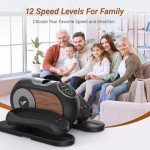 Compact Under Desk Elliptical Machine for Home Fitness