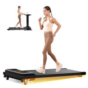 Compact Walking Pad Treadmill with Incline & Remote