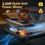 Compact Walking Pad Treadmill with Incline & Remote