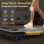 Compact Walking Pad Treadmill with Incline & Remote