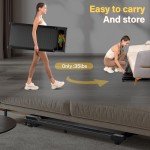 Compact Walking Pad Treadmill with Incline & Remote