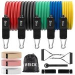 VEICK Resistance Bands with Handles for Home Workouts