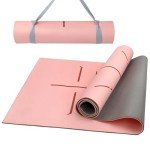 Non-Slip 8mm Yoga Mat with Alignment Marks