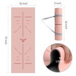 Non-Slip 8mm Yoga Mat with Alignment Marks