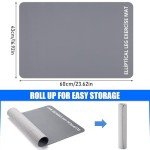 TOBWOLF Non-Slip Exercise Mat for Under Desk Use