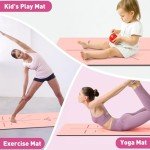 Non-Slip 8mm Yoga Mat with Alignment Marks