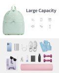 Mint Green Sports Gym Drawstring Bag with Mat Strap