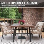 Black Umbrella Base for Fitness Equipment