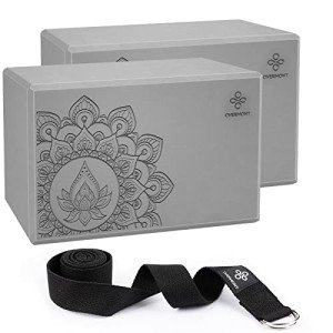 Overmont EVA Foam Yoga Block Set - 2 Pieces