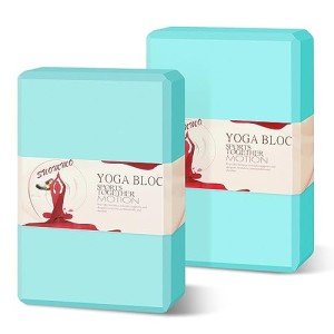 Premium EVA Foam Yoga Blocks - 2 Pack