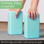 Premium EVA Foam Yoga Blocks - 2 Pack