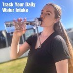 Motivational 32oz Water Bottle with Time Markers