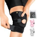 Bracoo Adjustable Knee Brace with Stabilizer Ring