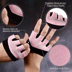 Sunnex Fingerless Gym Gloves for Weightlifting