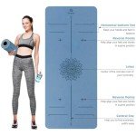 Thick Non-Slip Yoga Mat with Alignment Marks
