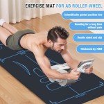 Non-Slip Exercise Mat for Ab Roller and Yoga