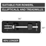 Rowing Machine Mat with Storage Bag and Towel