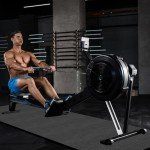 Rowing Machine Mat with Storage Bag and Towel