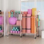 SINGAYE Dumbbell Rack and Yoga Mat Organizer