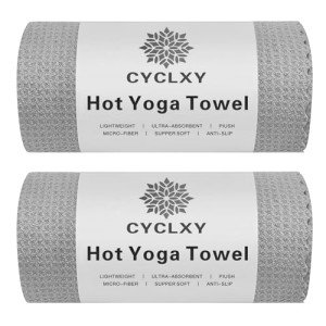 CYCLXY Non-Slip Hot Yoga Towels - 2 Pack