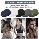 5-Pack Men's Moisture-Wicking Workout Headbands